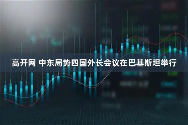 高开网 中东局势四国外长会议在巴基斯坦举行